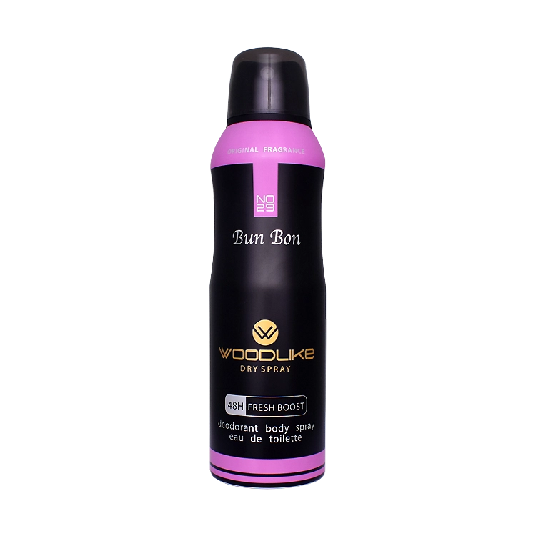 اسپری بدن زنانه وودلایک مدل Bun Bon حجم 200 میلی لیتر