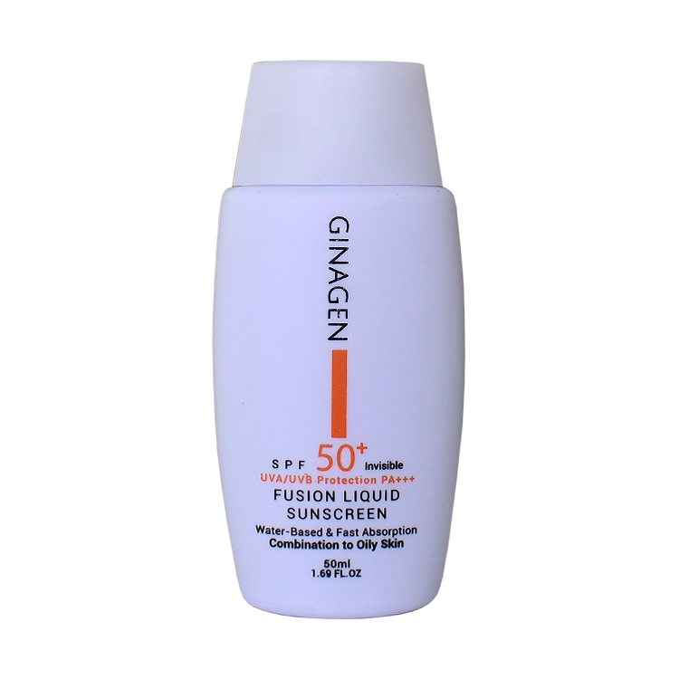 لیکویید ضد آفتاب بی رنگ پوست های مختلط و چرب ژیناژن SPF50 حجم 50 میلی لیتر
