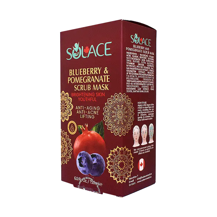 قیمت ماسک اسکراب لیفتینگ انار و بلوبری سولس حجم 150 میلی لیتر