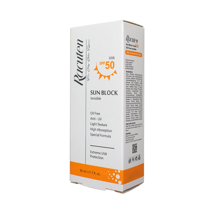 قیمت کرم ضد آفتاب بی رنگ پوست های مختلط و چرب راکوتن SPF50 حجم 50 میلی لیتر