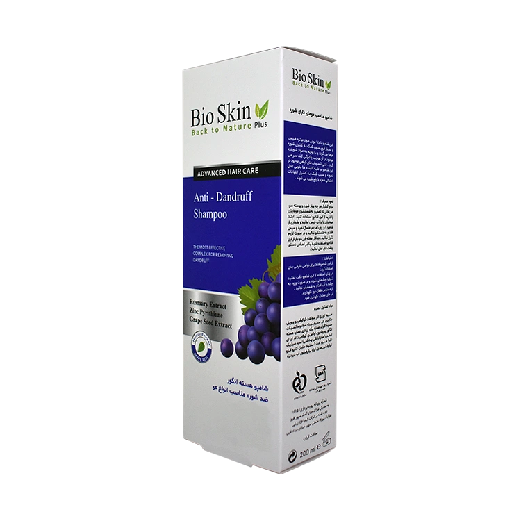 قیمت شامپو ضد شوره هسته انگور بایو اسکین حجم 200 میلی لیتر