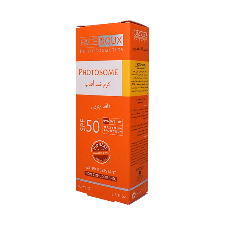قیمت کرم ضد آفتاب بی رنگ پوست های مختلط و چرب فوتوزوم فیس دوکس SPF50 حجم 40 میلی لیتر