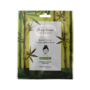 ماسک صورت نقابی پوست چرب درخت چای و بامبو دیپ سنس حجم 25 میلی لیتر