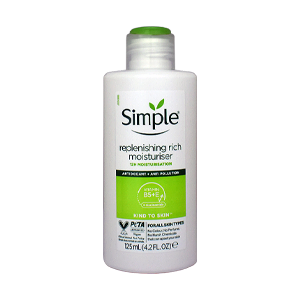 کرم مرطوب کننده و آبرسان ریچ پوست خشک سیمپل حجم 125 میلی لیتر