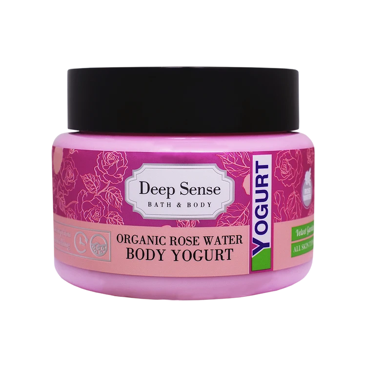 خرید ماست بدن پوست حساس گلاب دیپ سنس حجم 250 میلی لیتر