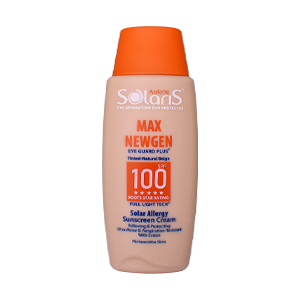 کرم ضد آفتاب بژ طبیعی پوست های حساس مکس نیوژن آردن سولاریس SPF100 حجم 100 میلی لیتر