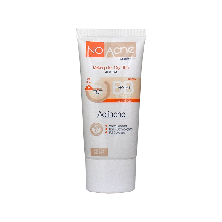 بی بی کرم بژ روشن پوست های چرب و جوشدار نو آکنه SPF20 حجم 40 میلی لیتر