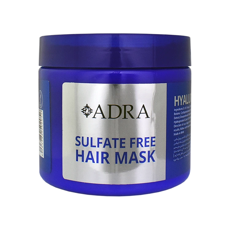 ماسک مو فاقد سولفات هیالورونیک اسید آدرا حجم 400 میلی لیتر