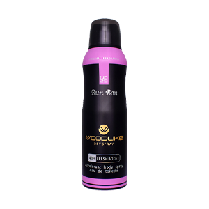 اسپری بدن زنانه وودلایک مدل Bun Bon حجم 200 میلی لیتر
