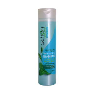 شامپو احیا کننده موهای چرب عصاره نعنا و چای سبز شون حجم 400 میلی لیتر