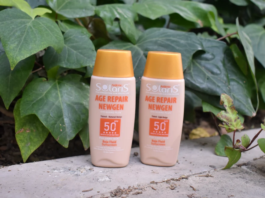 نقد و بررسی فلویید ضد آفتاب ضد چروک بژ روشن ایج ریپیر نیوژن آردن سولاریس SPF50 حجم 75 میلی لیتر