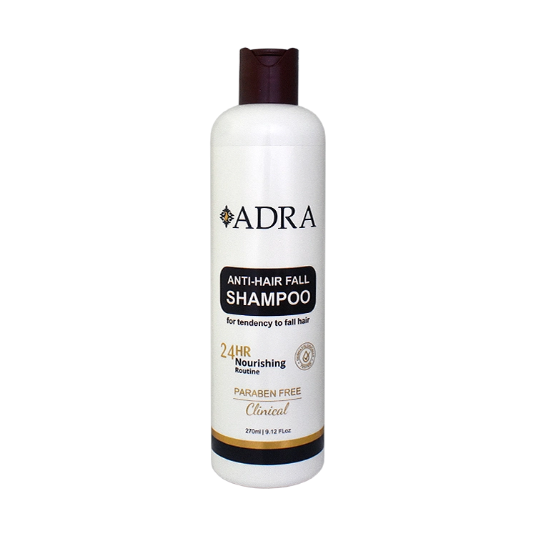 شامپو ضد ریزش کافئین و عسل آدرا حجم 270 میلی لیتر