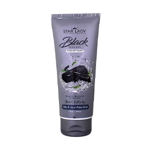 ماسک صورت پیل آف ضد جوش سرسیاه زغال فعال استار لیدی حجم 175 میلی لیتر
