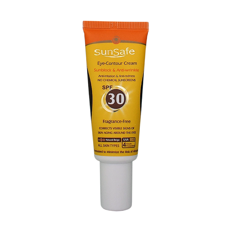 کرم دور چشم ضد آفتاب بژ طبیعی سان سیف SPF30 حجم 20 میلی لیتر