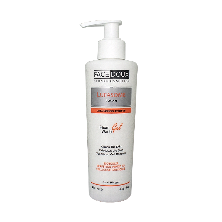 ژل شستشوی صورت لایه بردار لوفازوم فیس دوکس حجم 200 میلی لیتر