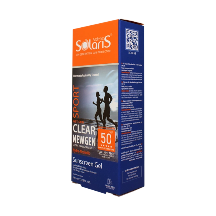 قیمت ژل ضد آفتاب بی رنگ پوست های چرب و جوش دار کلیر نیوژن آردن سولاریس SPF50 حجم 100 میلی لیتر