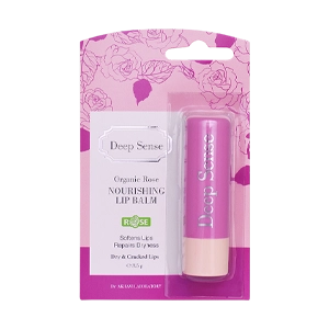 بالم لب نرم کننده رنگی صورتی گلاب دیپ سنس وزن 3.5 گرم