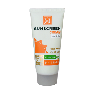 کرم ضد آفتاب ضد لک بی رنگ پوست های مختلط و چرب اسپات گارد مای SPF50 حجم 50 میلی لیتر