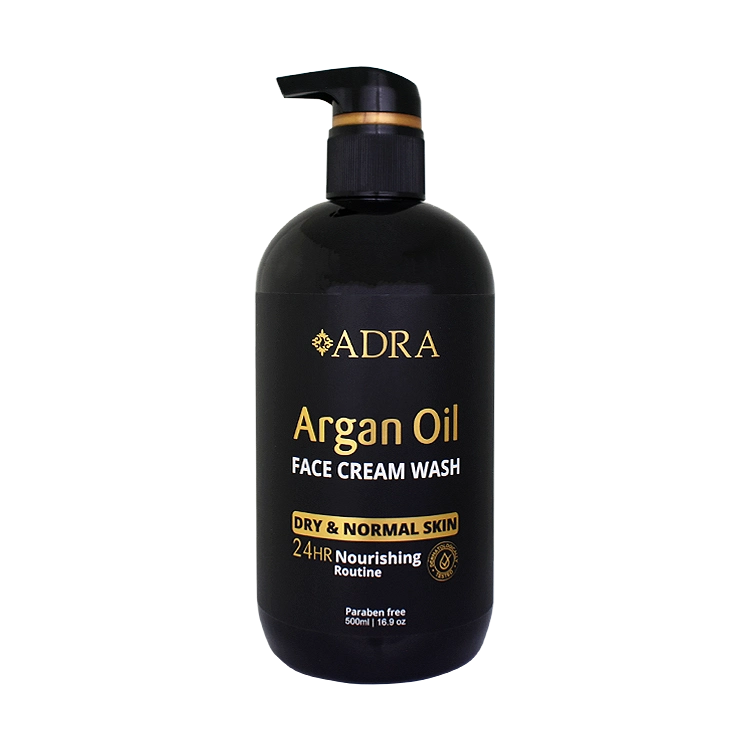 کرم شستشوی صورت روغن آرگان آدرا حجم 500 میلی لیتر