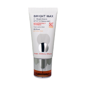 کرم ضد آفتاب ویتامین سی بژ طبیعی برایت مکس SPF50 حجم 50 میلی لیتر