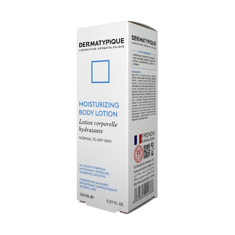 قیمت لوسیون بدن مرطوب کننده پوست های خشک و معمولی درماتیپیک حجم 150 میلی لیتر