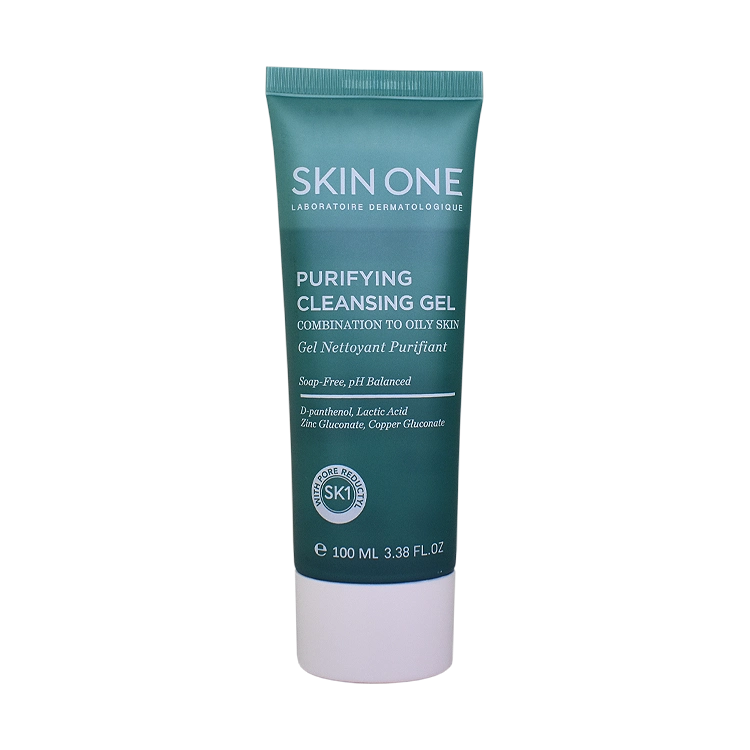 ژل شستشوی صورت پوست های مختلط تا چرب اسکین وان حجم 100 میلی لیتر