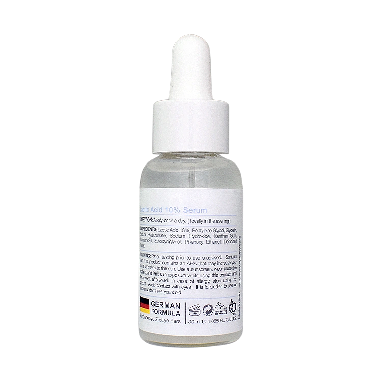 خرید سرم لایه بردار لاکتیک اسید 10 درصد وکتور حجم 30 میلی لیتر