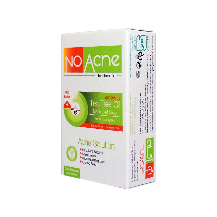 صابون ضد جوش روغن درخت چای و روغن لیمو نو آکنه وزن 100 گرم