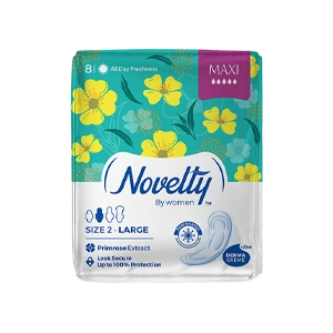 نوار بهداشتی بالدار مشبک ناولتی مدل Maxi سایز بزرگ بسته 8 عددی