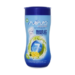 دستمال مرطوب پاک کننده آرایش هفت کاره نینو بسته 70 عددی