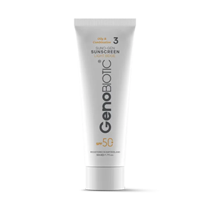 کرم ضد آفتاب بژ روشن پوست های مختلط و چرب سانوژن ژنوبایوتیک SPF50 حجم 50 میلی لیتر