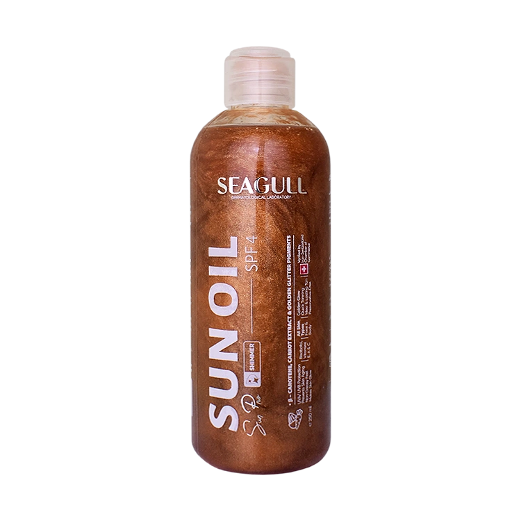 روغن برنزه کننده و ویتامینه اکلیل دار سی گل SPF4 حجم 250 میلی لیتر