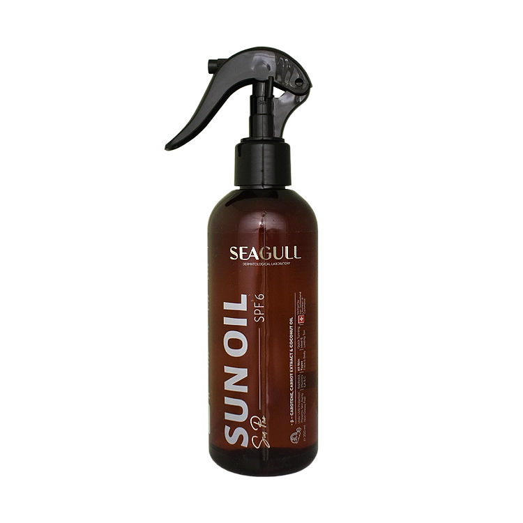 اسپری روغن برنزه کننده و ویتامینه سی گل SPF6 حجم 250 میلی لیتر