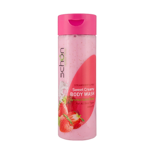 شامپو بدن کرمی شیر توت فرنگی شون حجم 300 میلی لیتر