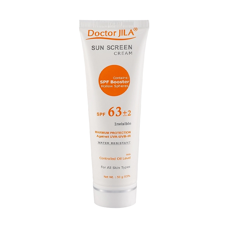 کرم ضد آفتاب بی رنگ انواع پوست دکتر ژیلا SPF63 حجم 50 میلی لیتر