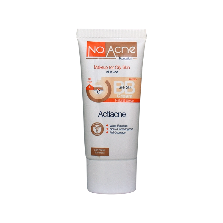 بی بی کرم بژ طبیعی پوست های چرب و جوشدار نو آکنه SPF20 حجم 40 میلی لیتر